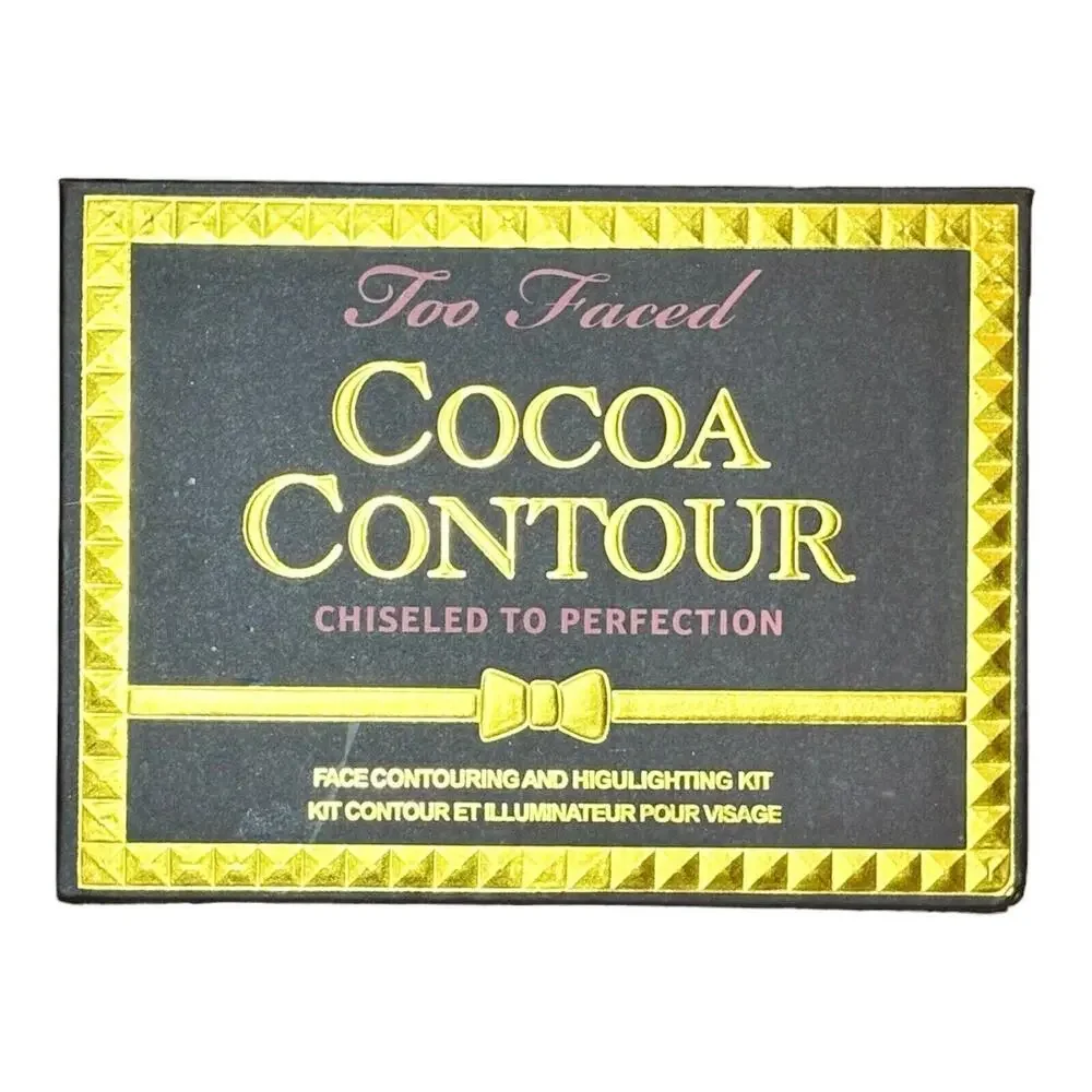 NIB Too Faced Cocoa Contour Highlight Palette Kabuki Brush free ship